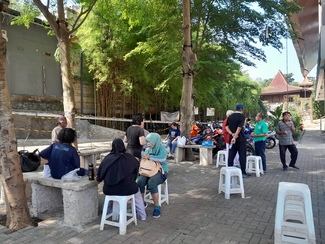 Berbagi cerita sesudah latber---